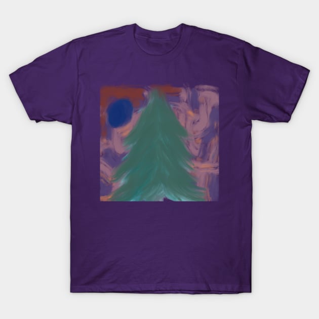 Abstract forest moon T-Shirt by Sukipeki75